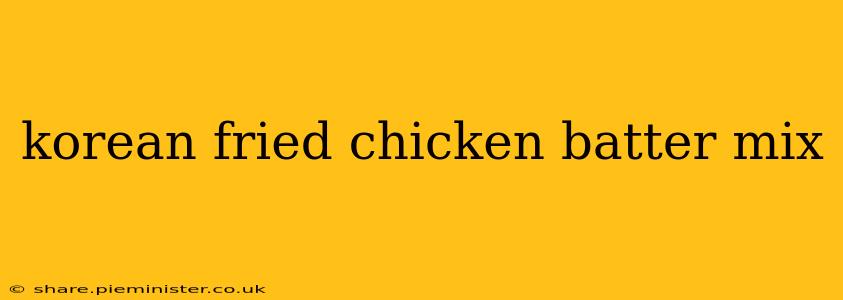 korean fried chicken batter mix