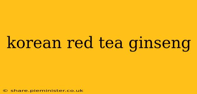 korean red tea ginseng