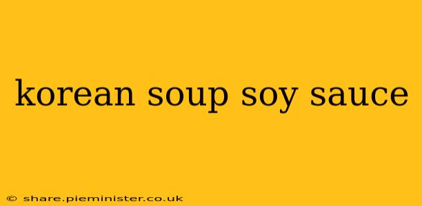 korean soup soy sauce
