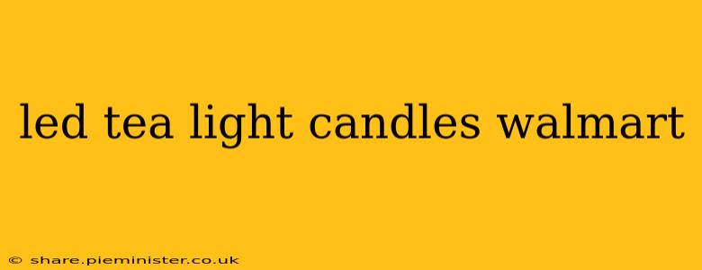 led tea light candles walmart