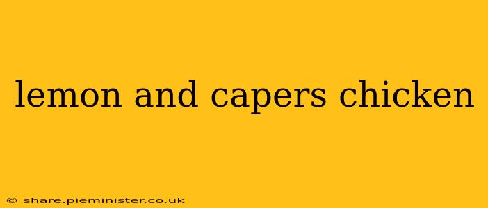 lemon and capers chicken