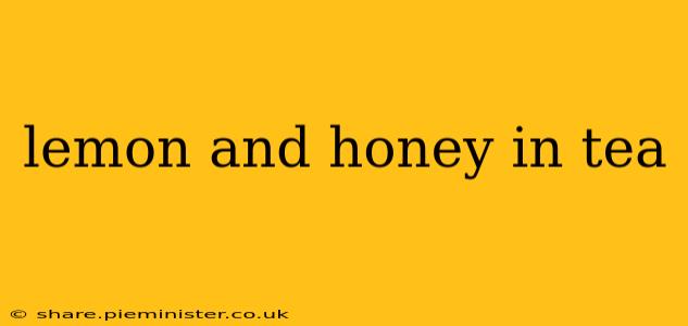 lemon and honey in tea