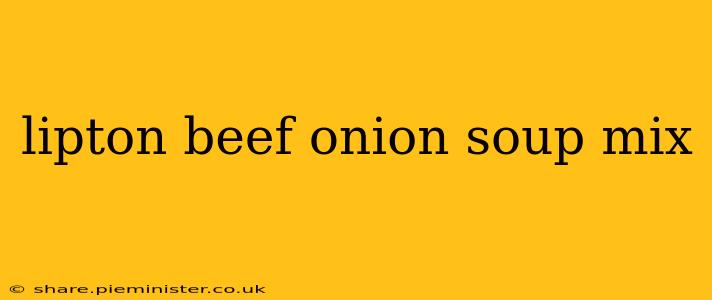 lipton beef onion soup mix