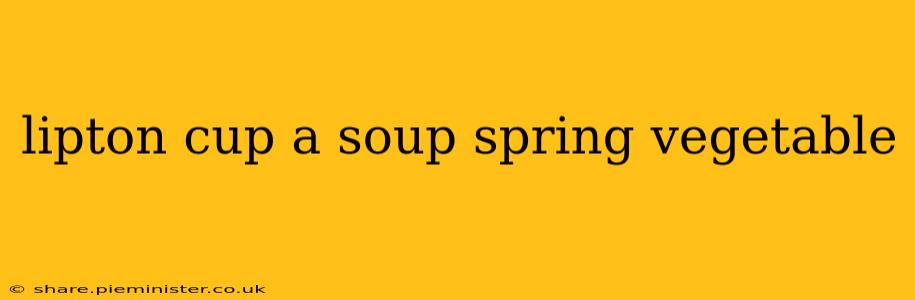 lipton cup a soup spring vegetable