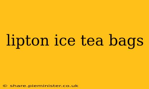 lipton ice tea bags