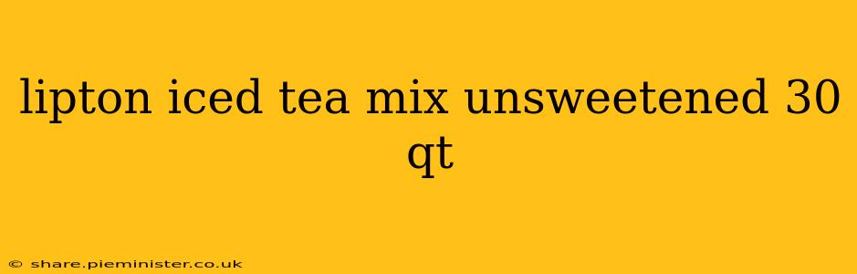 lipton iced tea mix unsweetened 30 qt