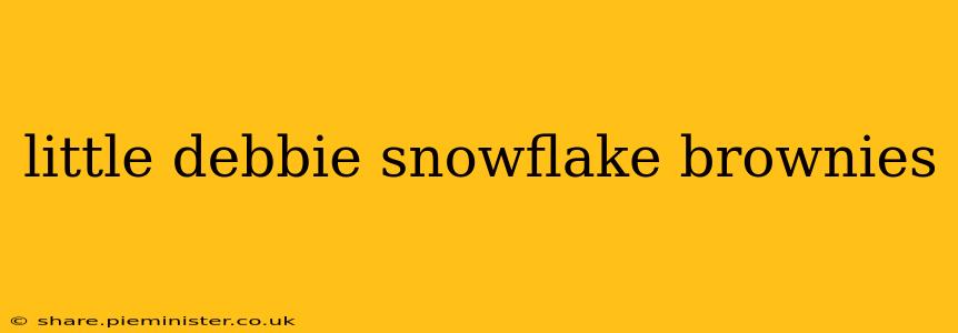 little debbie snowflake brownies
