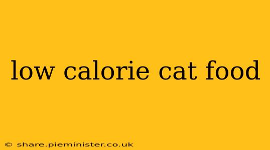 low calorie cat food