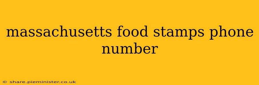 massachusetts food stamps phone number