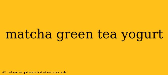 matcha green tea yogurt