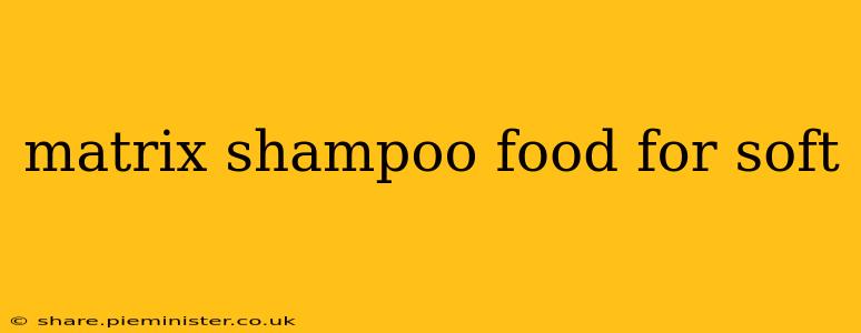 matrix shampoo food for soft