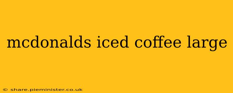 mcdonalds iced coffee large