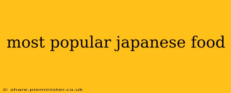 most popular japanese food