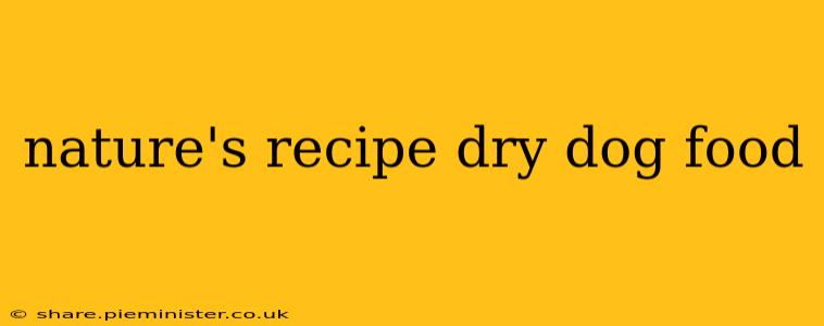 nature's recipe dry dog food