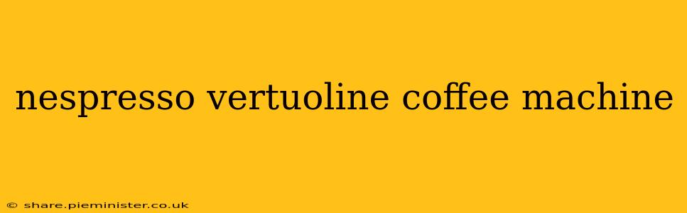 nespresso vertuoline coffee machine