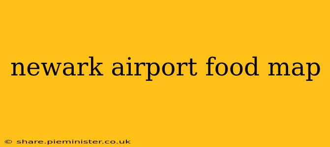 newark airport food map