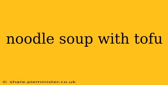 noodle soup with tofu
