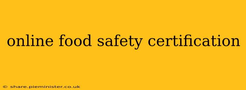 online food safety certification