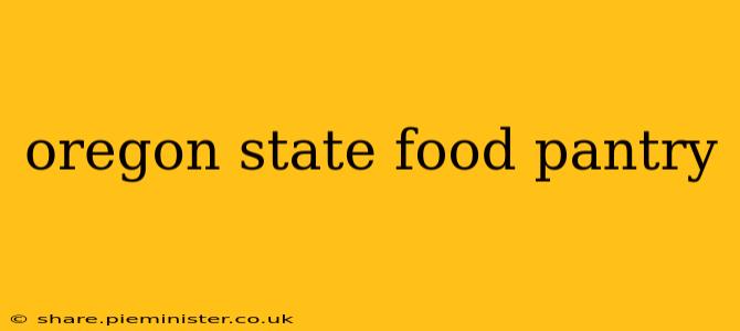 oregon state food pantry