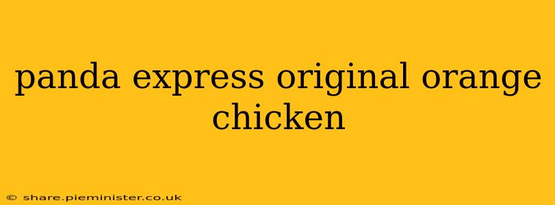 panda express original orange chicken
