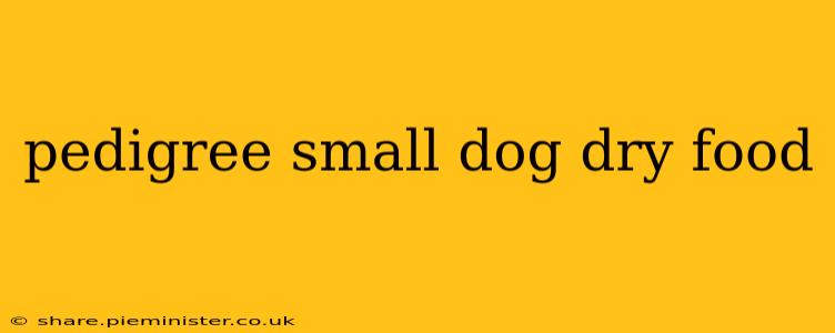 pedigree small dog dry food