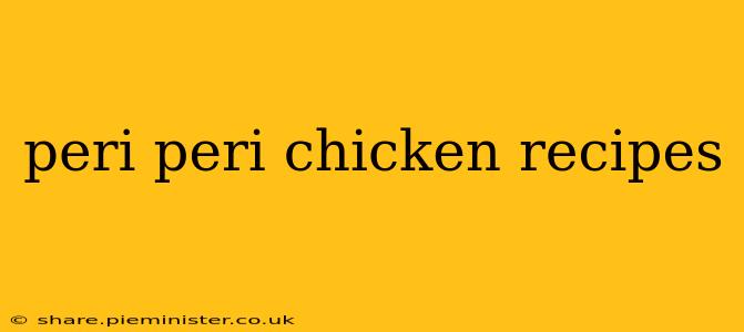 peri peri chicken recipes