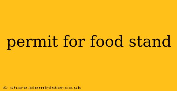 permit for food stand