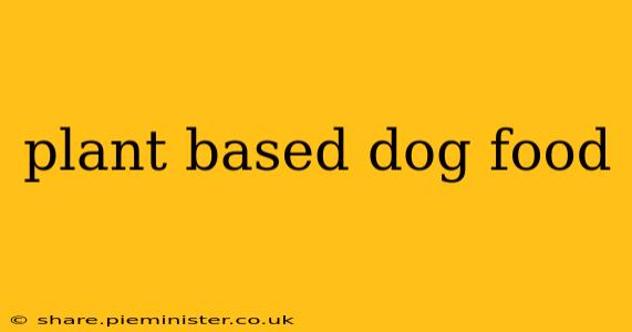 plant based dog food