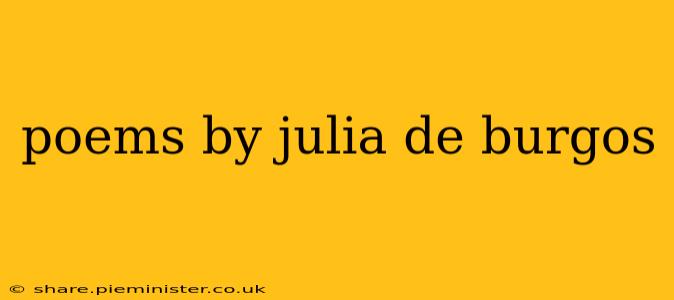 poems by julia de burgos