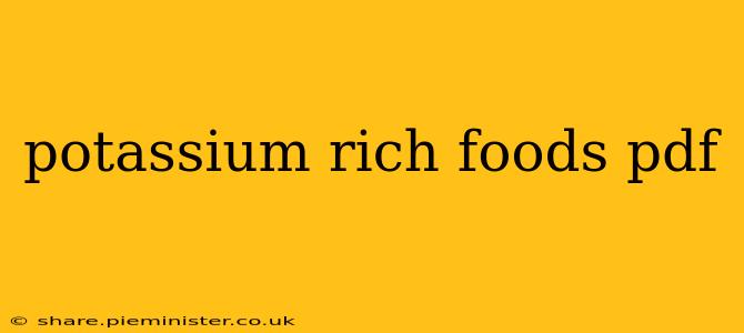 potassium rich foods pdf