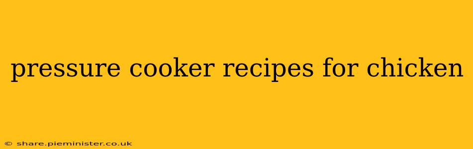 pressure cooker recipes for chicken