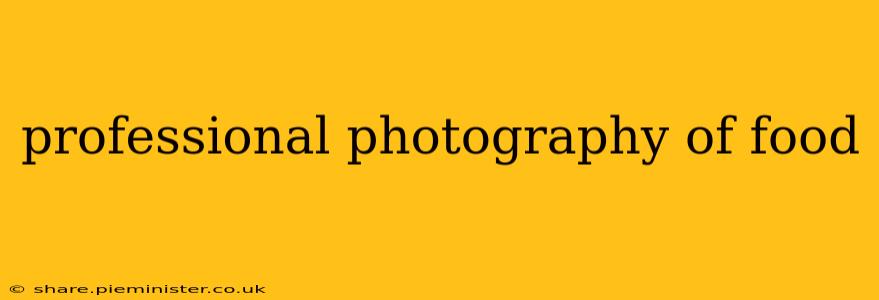professional photography of food