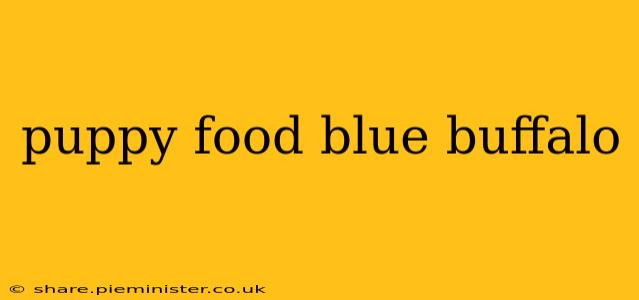 puppy food blue buffalo