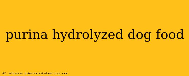 purina hydrolyzed dog food