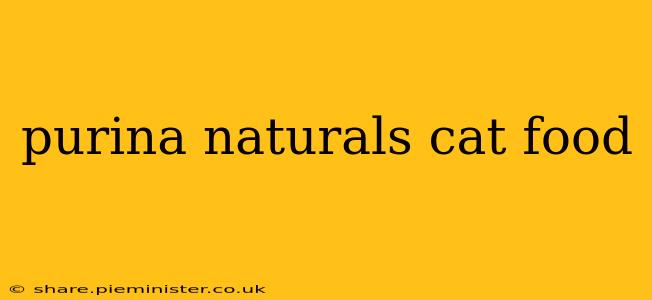 purina naturals cat food