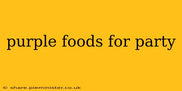 purple foods for party