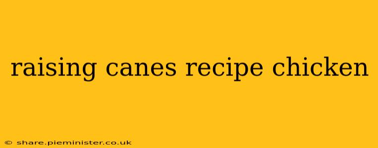 raising canes recipe chicken