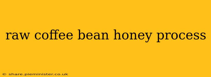 raw coffee bean honey process