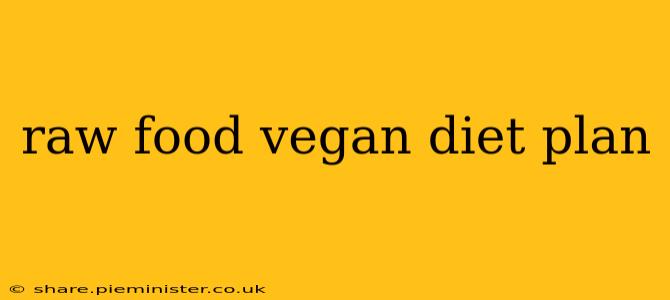 raw food vegan diet plan
