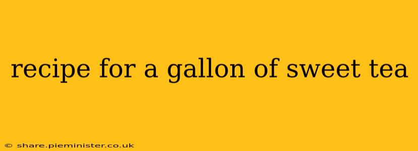 recipe for a gallon of sweet tea
