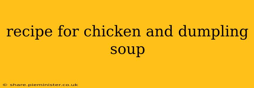 recipe for chicken and dumpling soup
