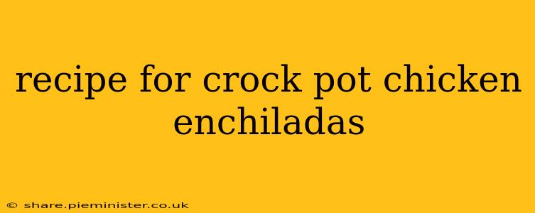 recipe for crock pot chicken enchiladas