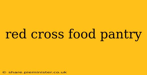 red cross food pantry