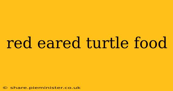 red eared turtle food