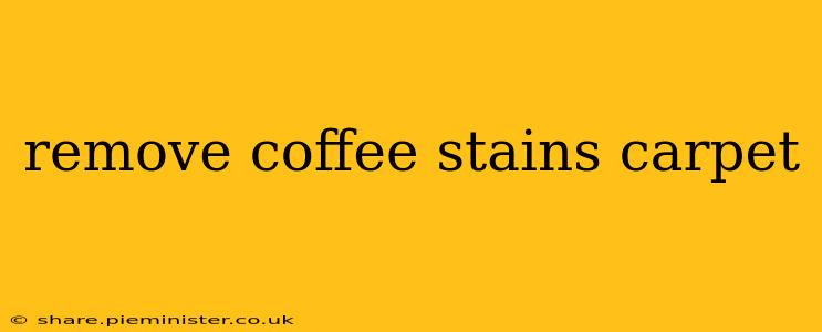 remove coffee stains carpet