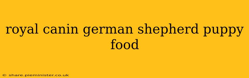 royal canin german shepherd puppy food