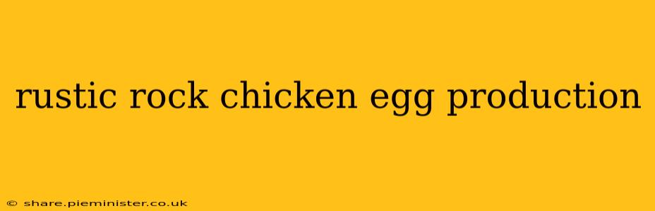 rustic rock chicken egg production