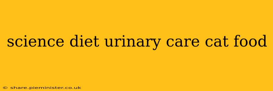 science diet urinary care cat food