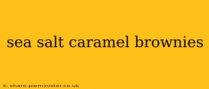 sea salt caramel brownies
