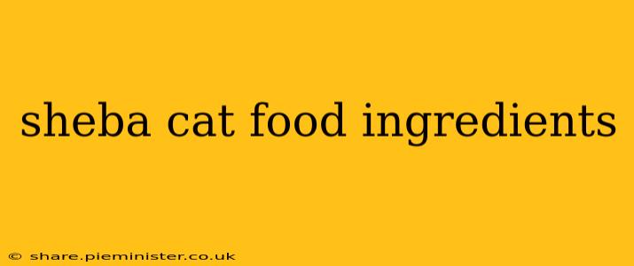 sheba cat food ingredients